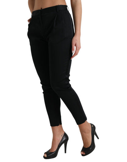 Dolce &amp; gabbana pantalon court skinny taille haute