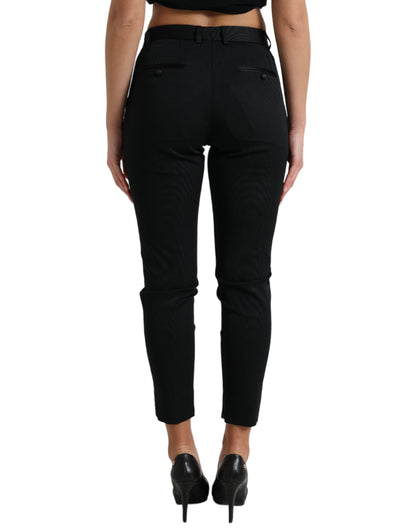 Dolce &amp; gabbana pantalon court skinny taille haute