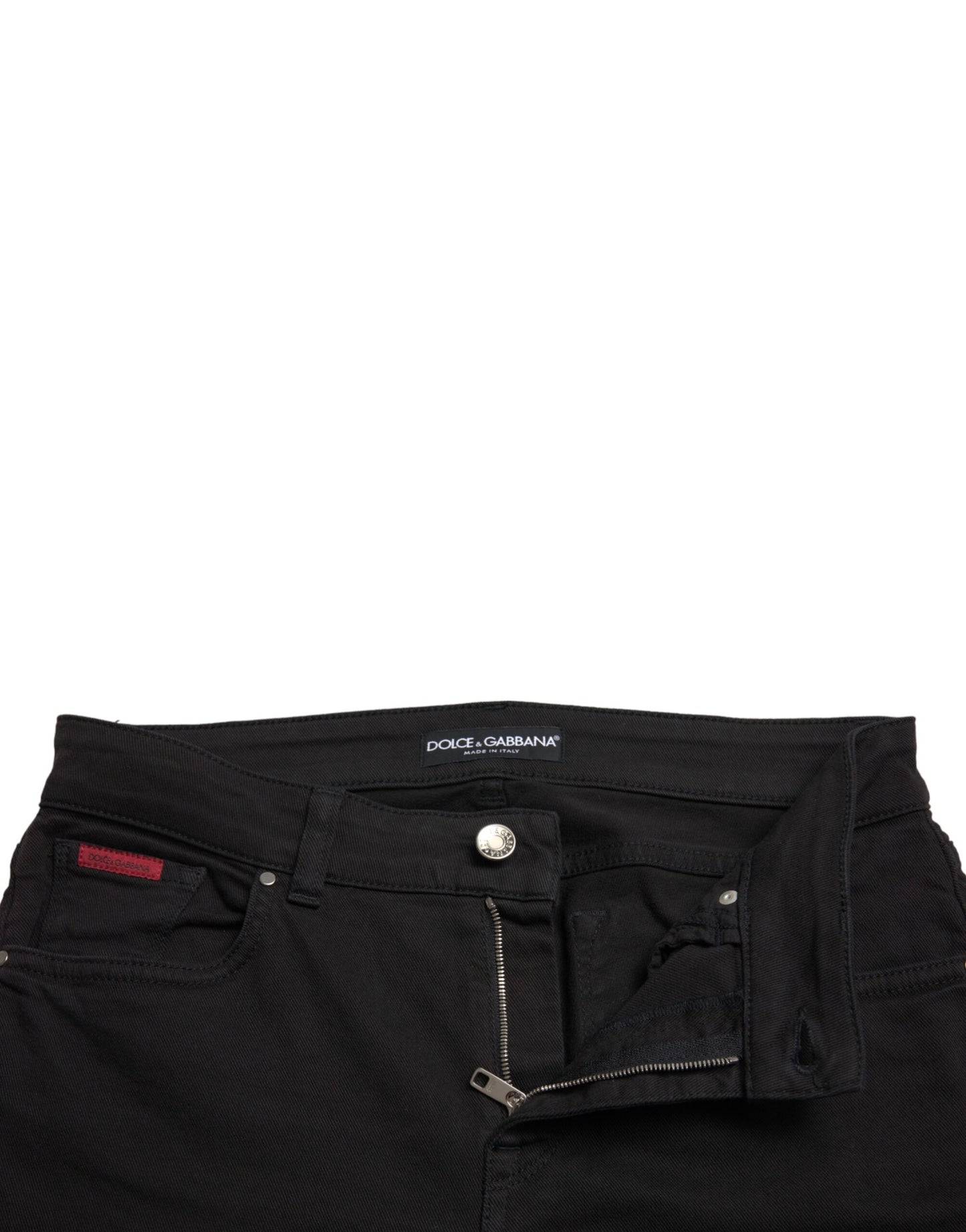 Dolce &amp; Gabbana - Jean skinny noir taille moyenne