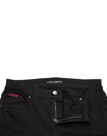 Dolce &amp; Gabbana - Jean skinny noir taille moyenne