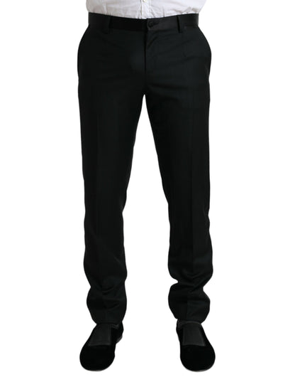 Dolce &amp; gabbana pantalon habillé en laine coupe slim