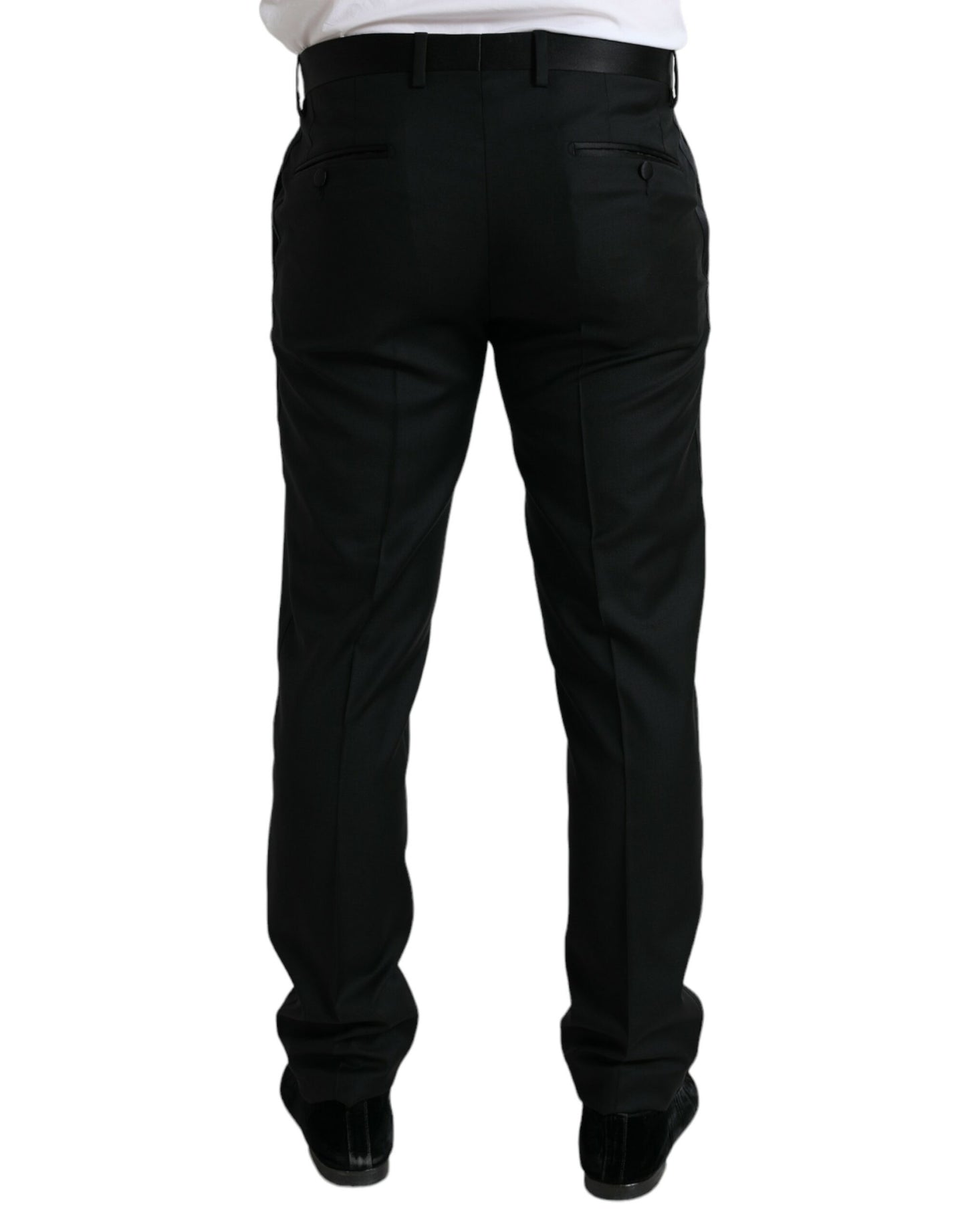 Dolce &amp; gabbana pantalon habillé en laine coupe slim