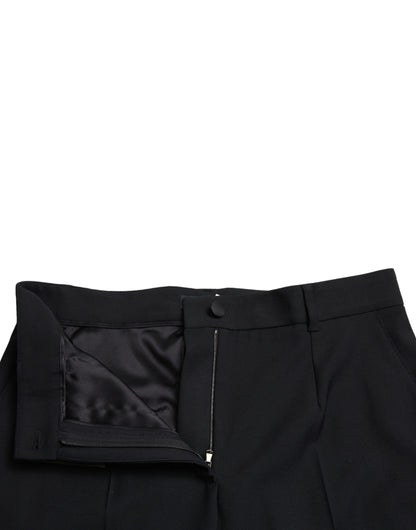 Dolce &amp; gabbana pantalon en laine taille haute