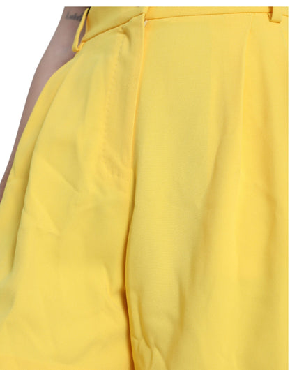 Dolce &amp; Gabbana - Bermuda taille haute - Jaune ensoleillé