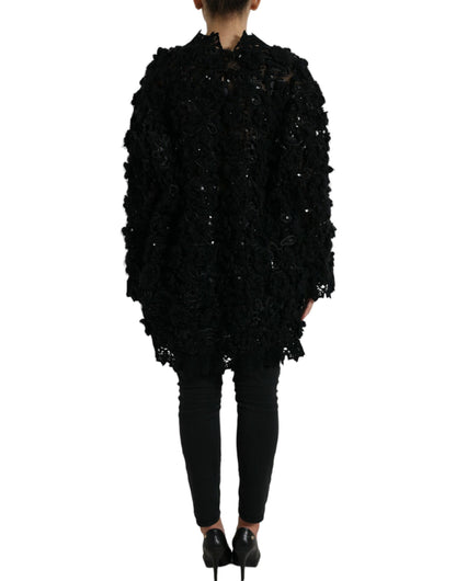 Dolce &amp; gabbana pull noir orné de sequins