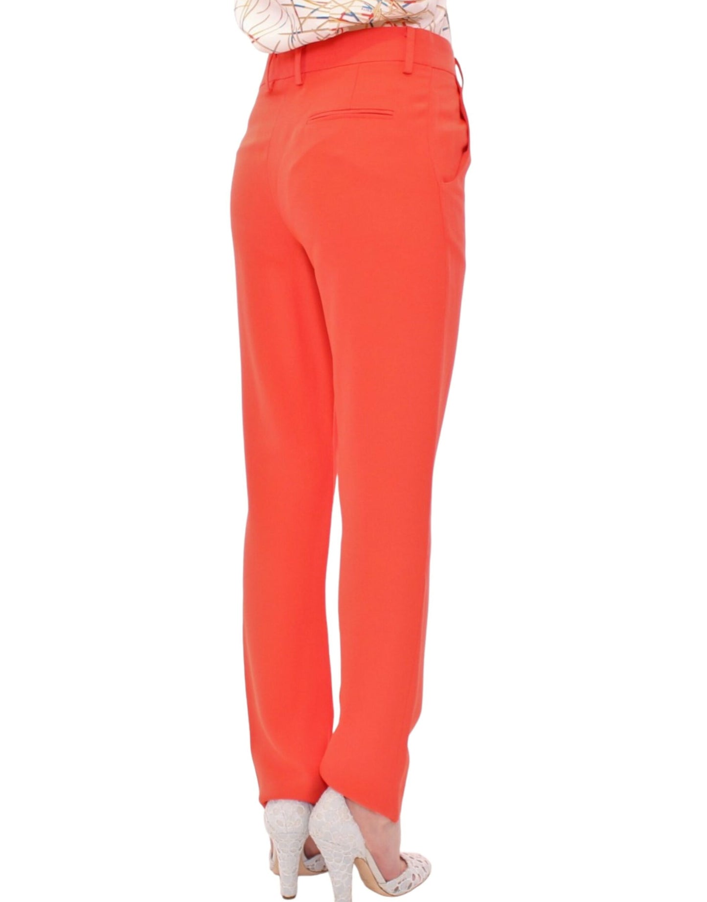 Pantalon boyfriend Co|te orange - fabrication italienne