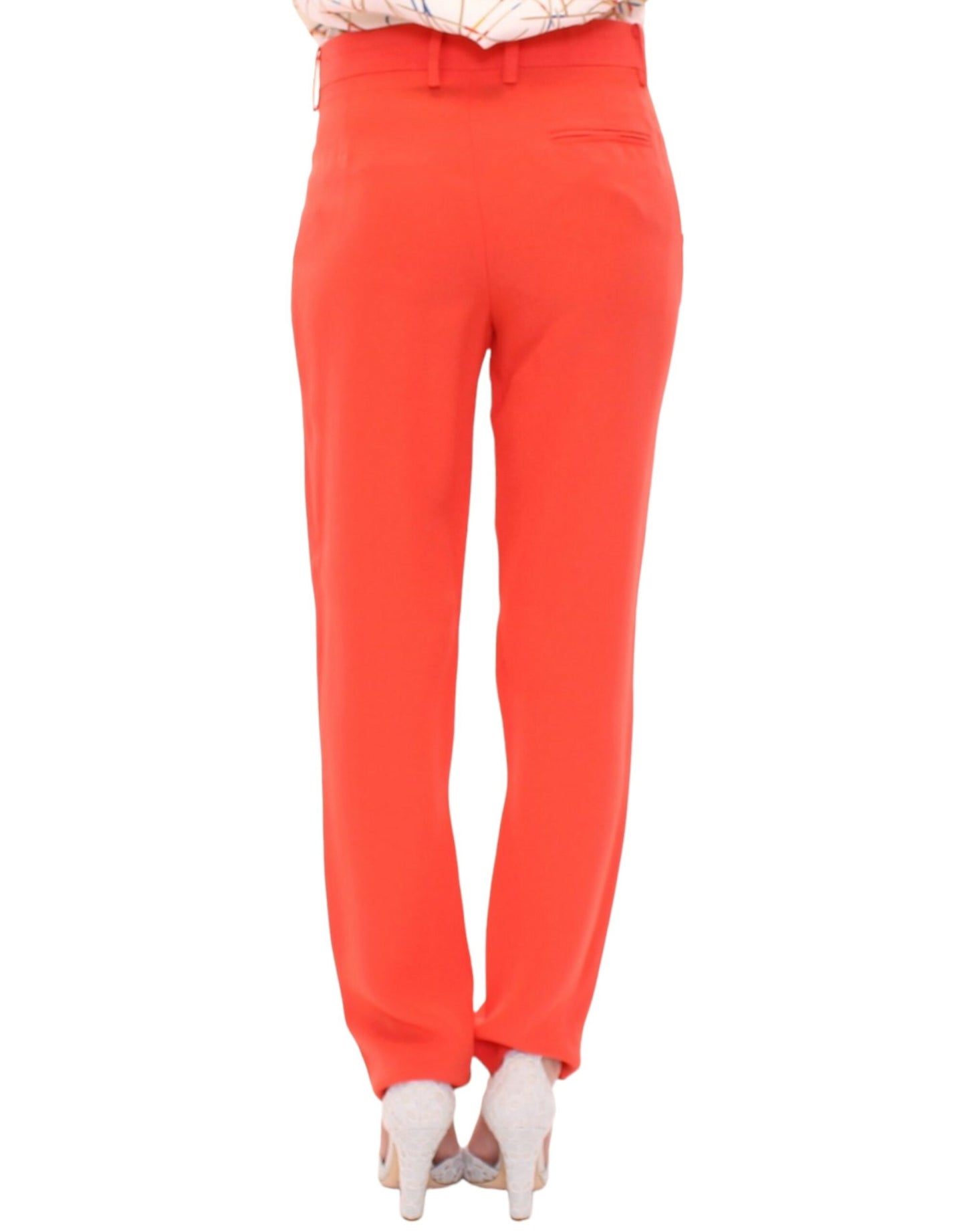 Pantalon boyfriend Co|te orange - fabrication italienne