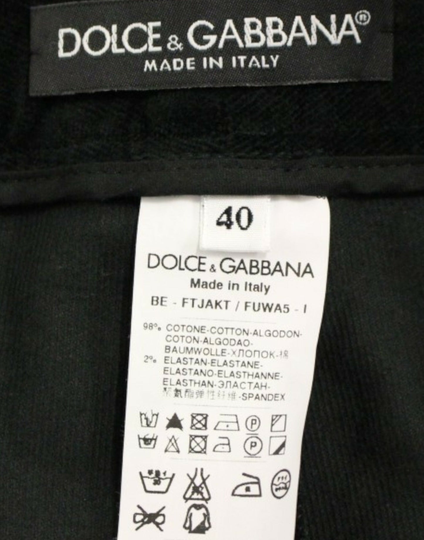 Short noir de créateur Dolce &amp; Gabbana