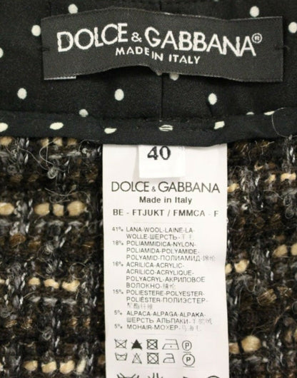 Dolce &amp; gabbana short en laine mélangée multicolore