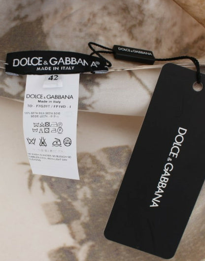 Dolce &amp; Gabbana - Chemisier en soie imprimé Taormina enchanté Sicile