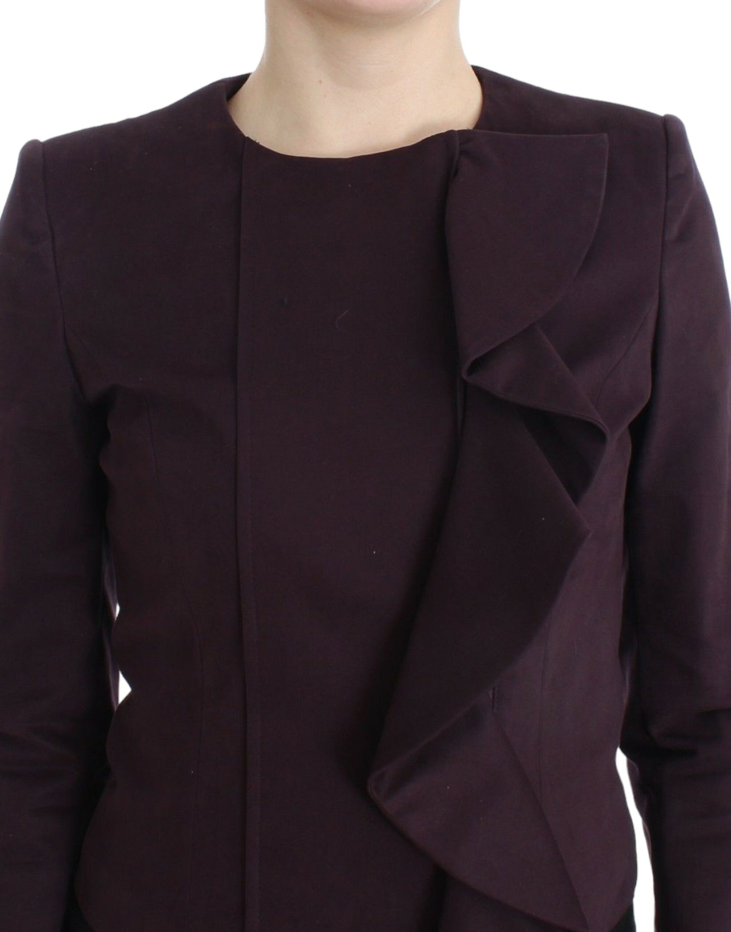 Blazer violet en coton mélangé Gf Ferre