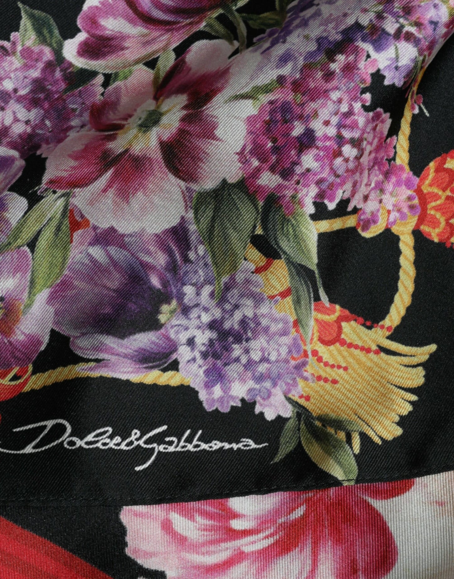 Dolce &amp; gabbana robe longue en soie à fleurs