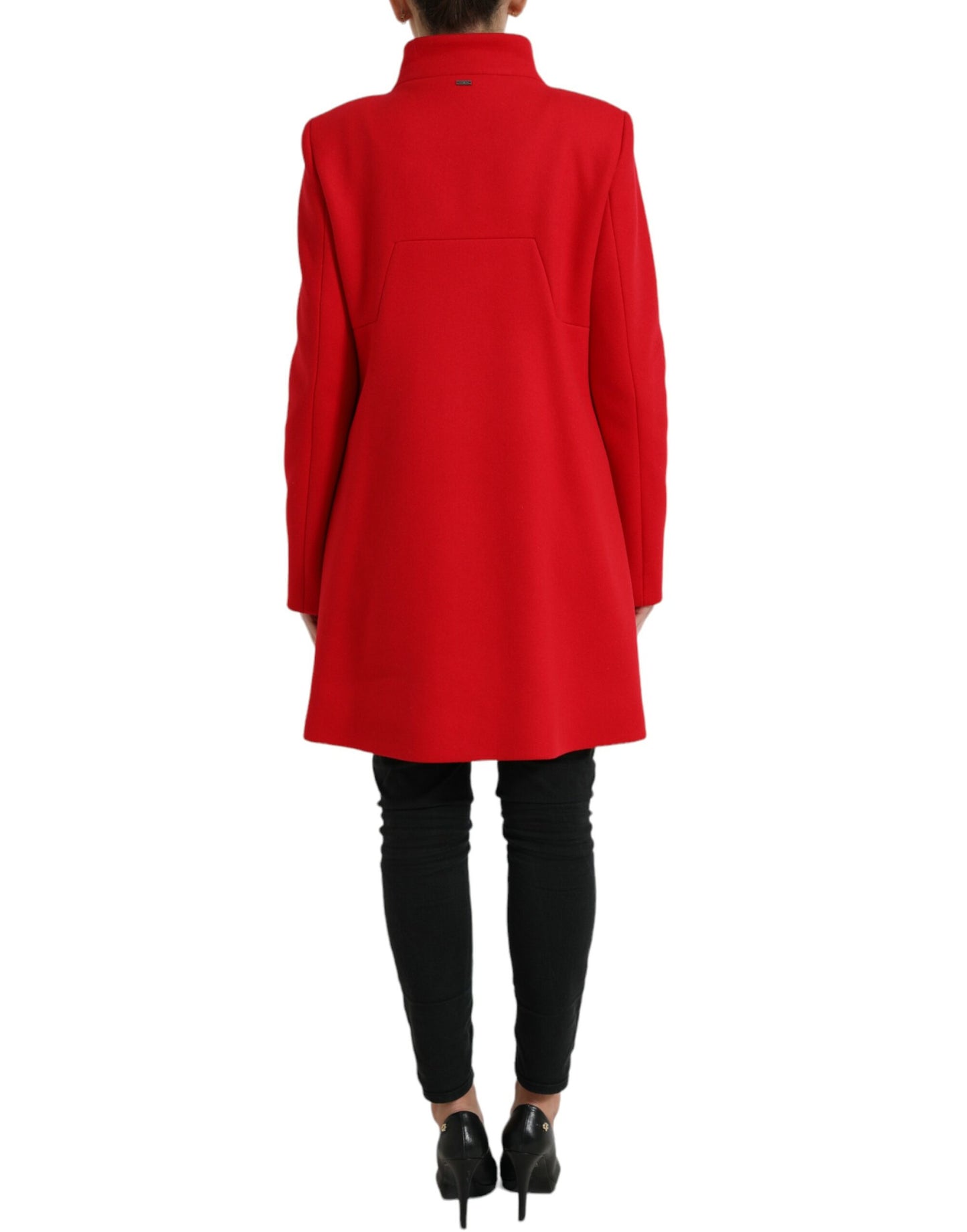 Manteau long croisé rouge Liu jo