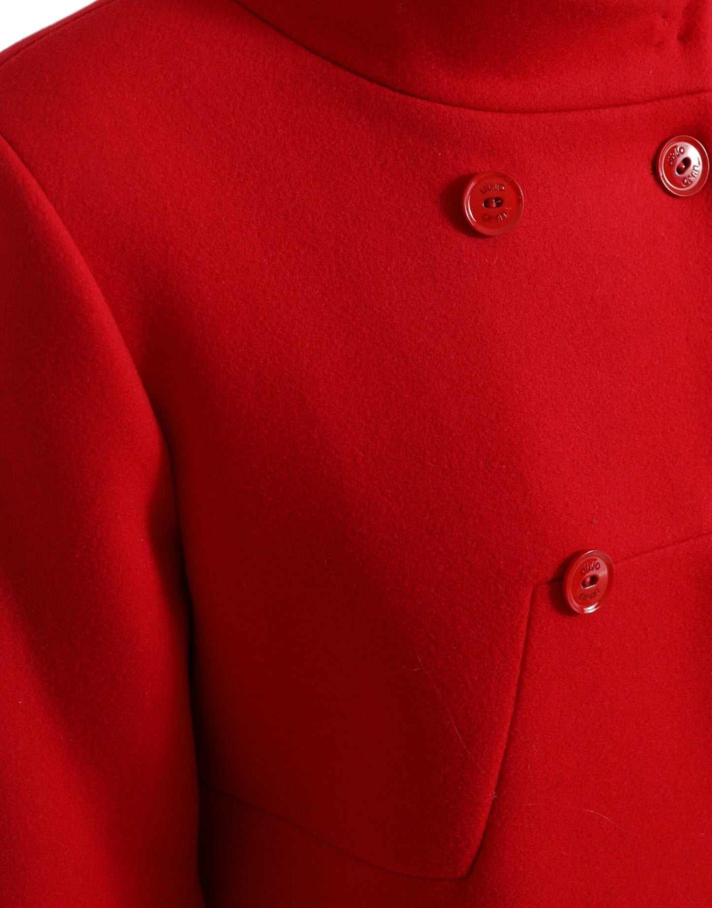 Manteau long croisé rouge Liu jo