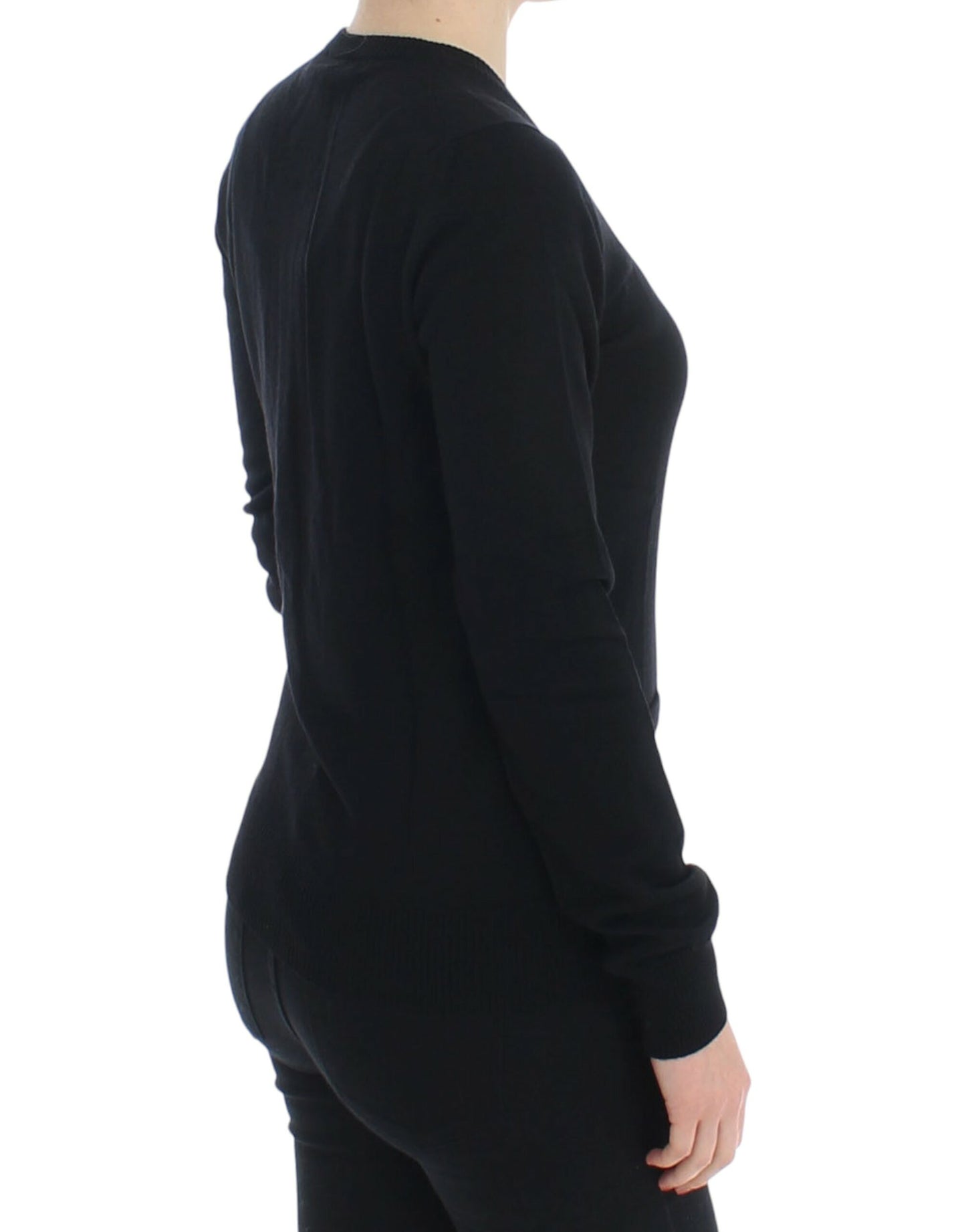 Dolce &amp; gabbana pull cardigan en laine noire