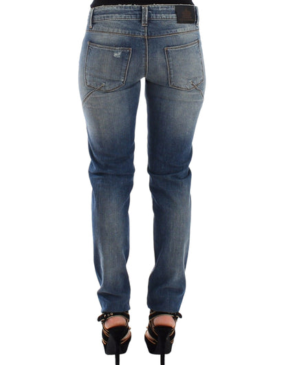 Ermanno scervino jean slim en denim bleu