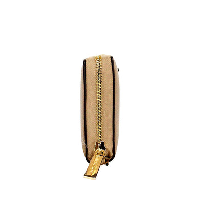 Michael Kors Jet Set Travel Cartera grande continental de piel color camel