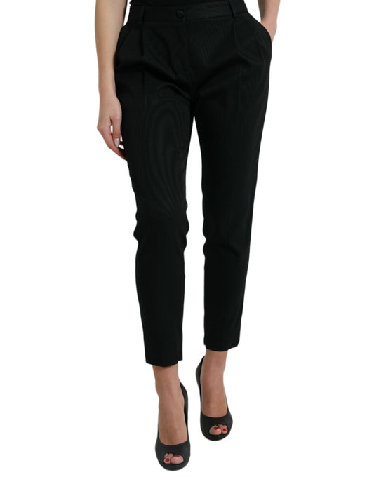 Dolce &amp; gabbana pantalon court fuselé taille haute