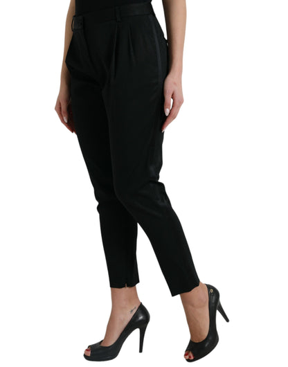 Dolce &amp; gabbana pantalon court fuselé taille haute