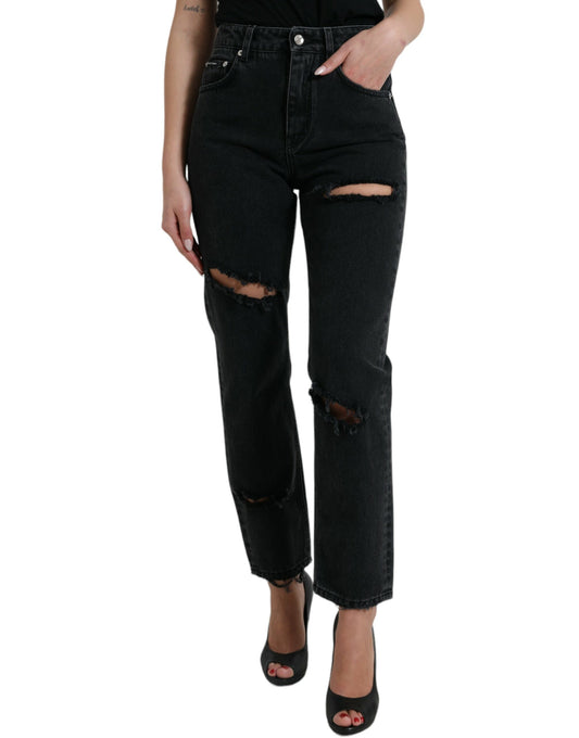 Dolce &amp; gabbana jean stretch noir taille haute