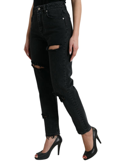 Dolce &amp; gabbana jean stretch noir taille haute