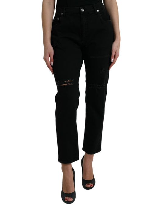 Dolce &amp; gabbana jean stretch noir taille haute