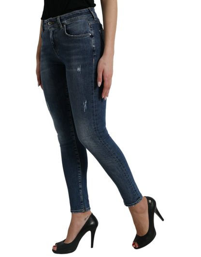 Dolce &amp; Gabbana - Jean stretch taille mi-haute - Bleu