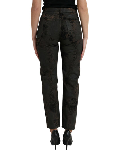 Dolce &amp; Gabbana - Jean boyfriend taille moyenne stretch