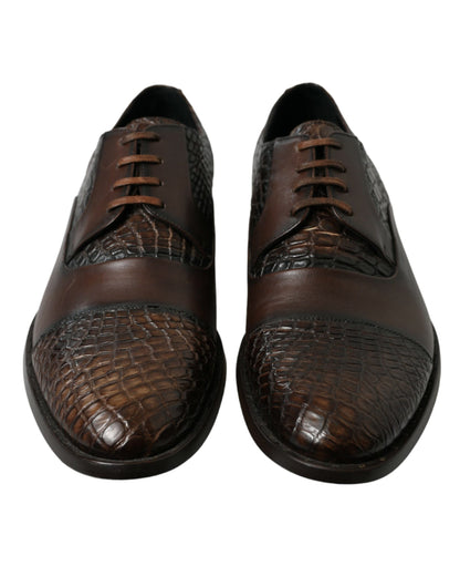 Dolce &amp; Gabbana - Chaussures habillées Oxford en cuir texturé