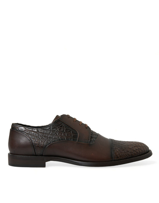 Dolce &amp; Gabbana - Chaussures habillées Oxford en cuir texturé