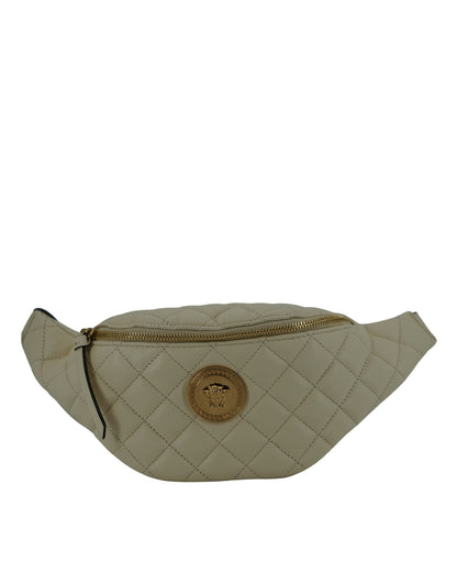 Sac ceinture Versace en cuir d'agneau blanc