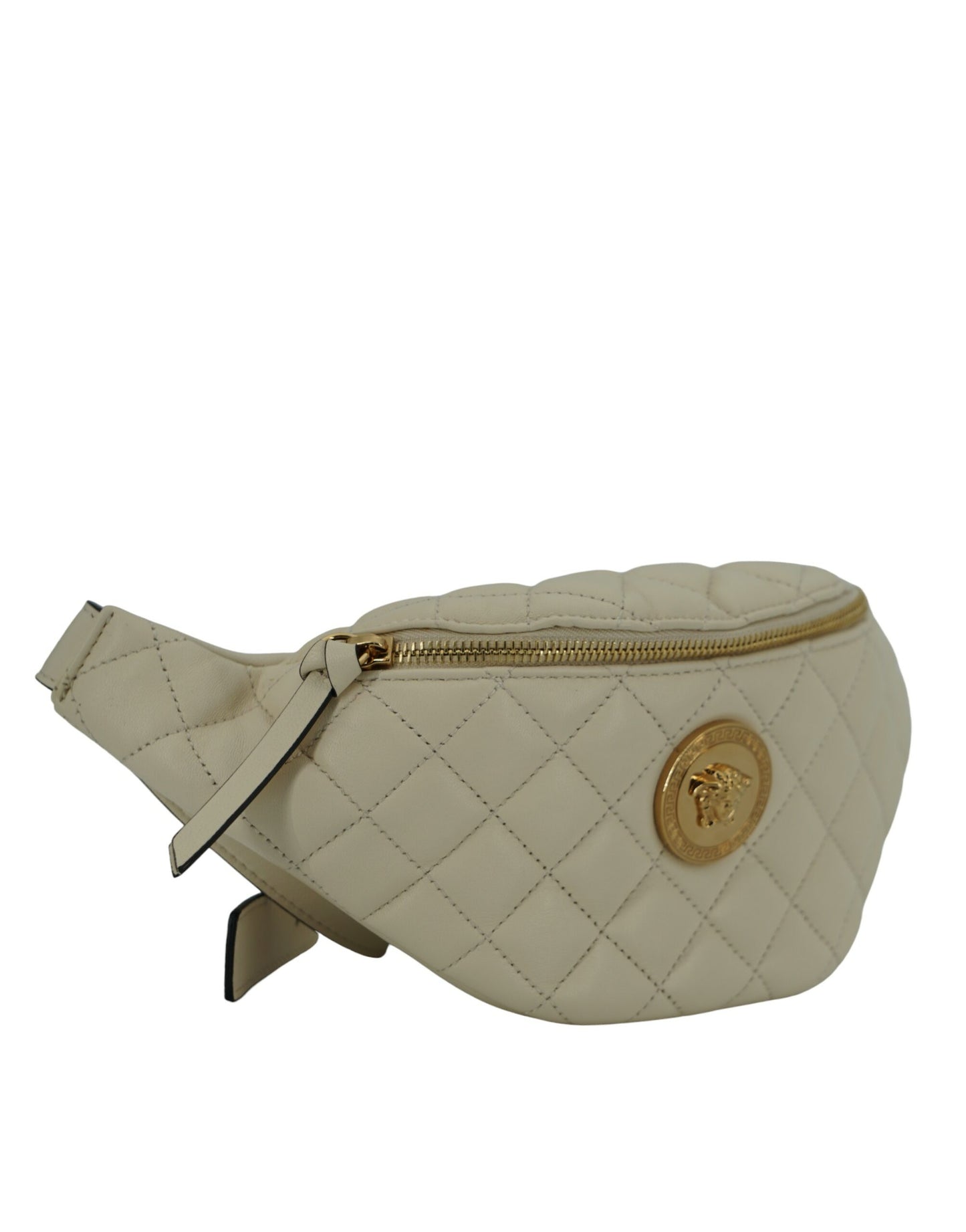 Sac ceinture Versace en cuir d'agneau blanc