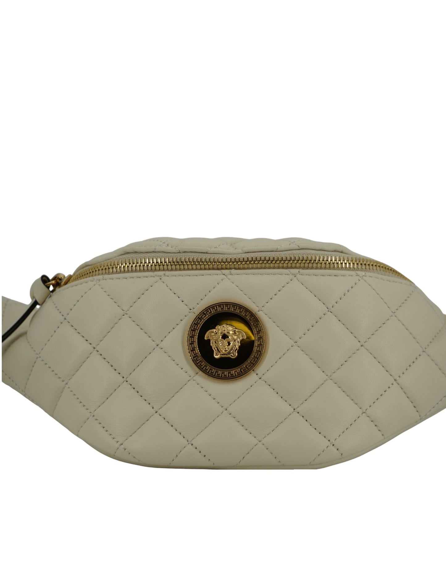 Sac ceinture Versace en cuir d'agneau blanc