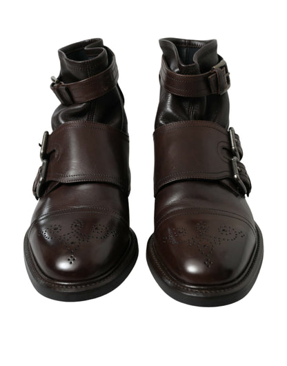 Bottines en cuir pour hommes Dolce &amp; Gabbana