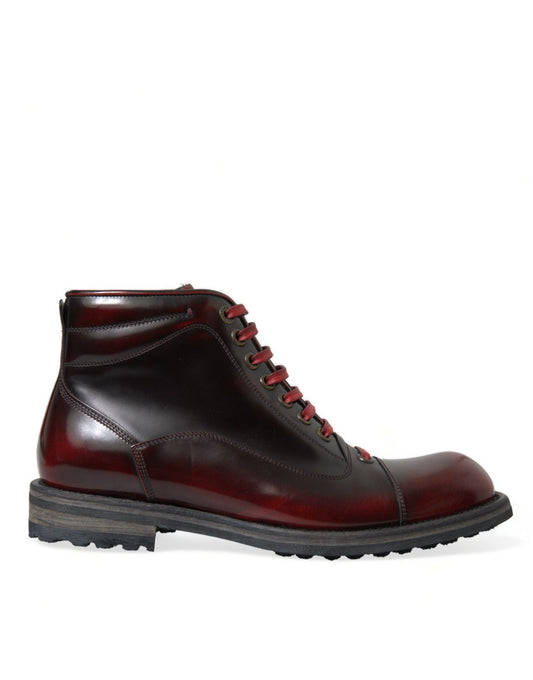 Bottines en cuir bicolore Dolce &amp; Gabbana Dapper