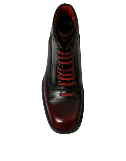 Bottines en cuir bicolore Dolce &amp; Gabbana Dapper