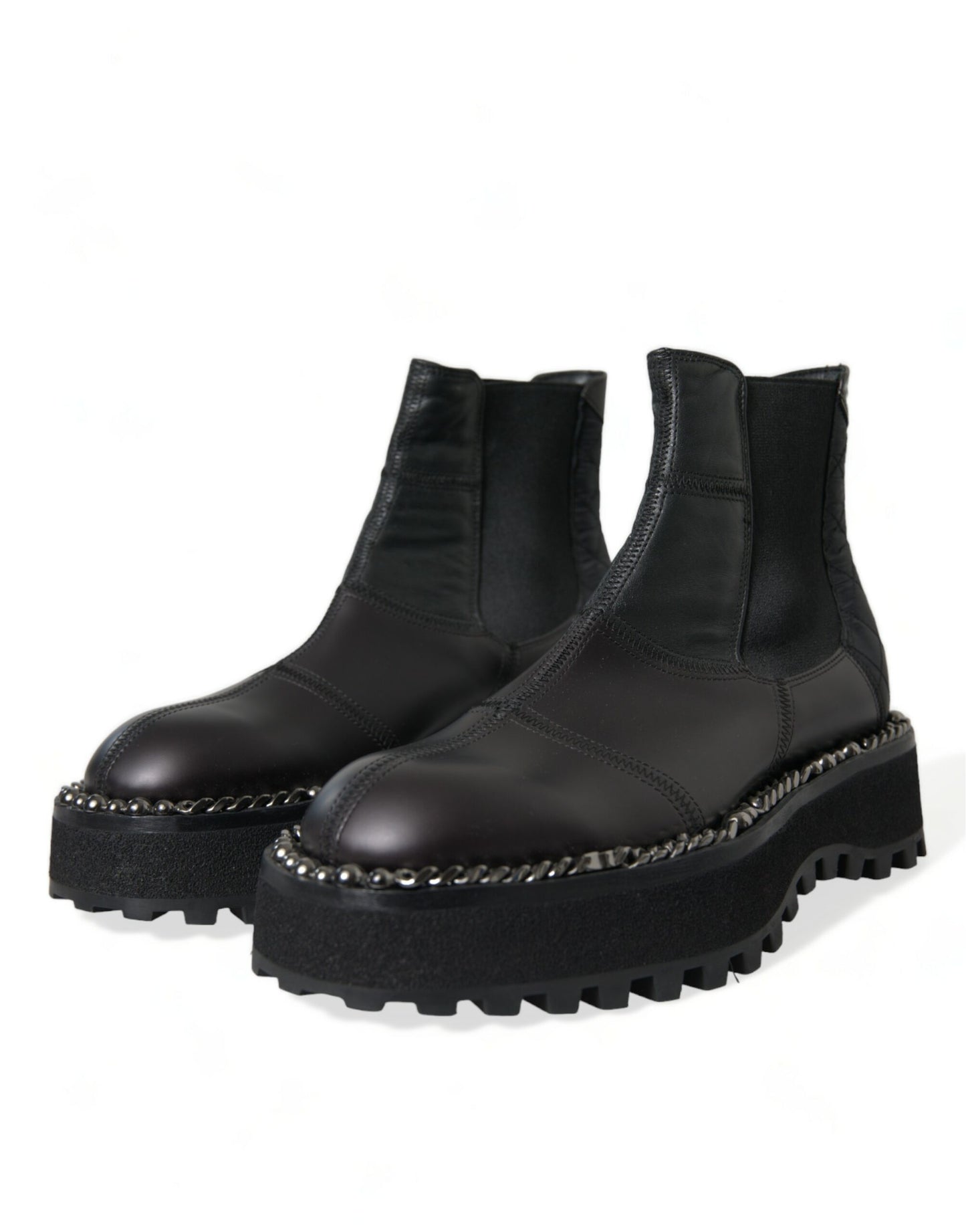 Dolce &amp; Gabbana bottines chelsea noires à enfiler