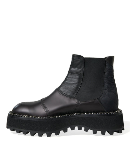 Dolce &amp; Gabbana bottines chelsea noires à enfiler