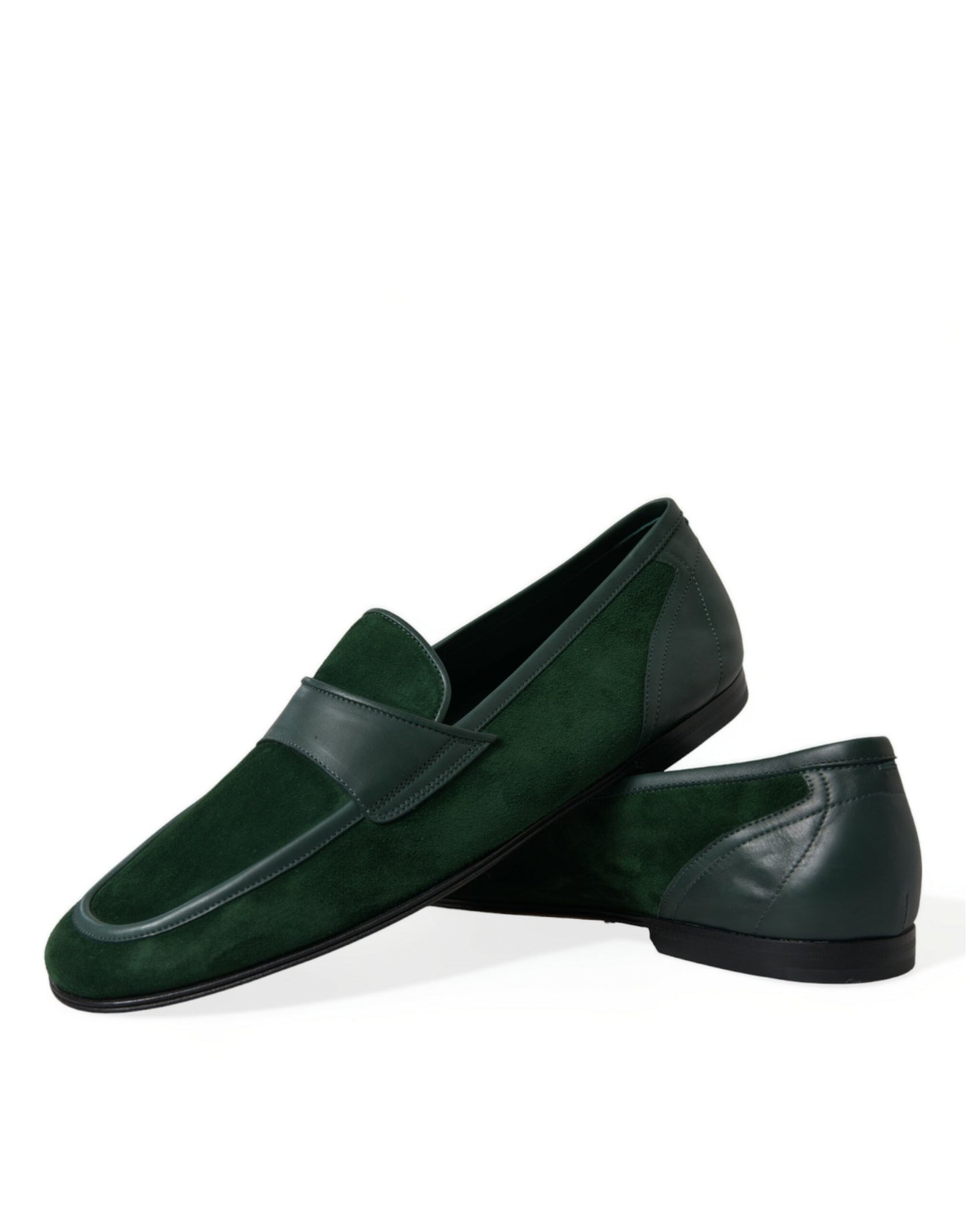 Mocassins en cuir velours émeraude Dolce &amp; gabbana pour homme