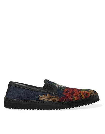 Dolce &amp; gabbana mocassins à fleurs multicolores