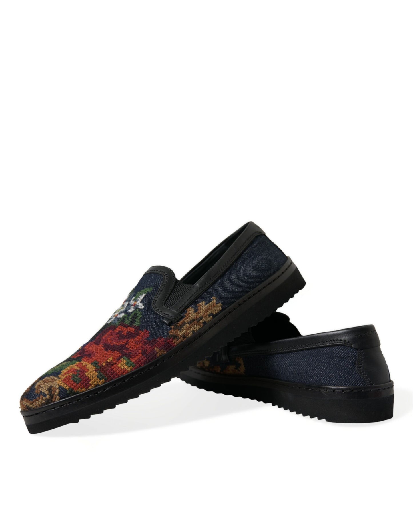 Dolce &amp; gabbana mocassins à fleurs multicolores