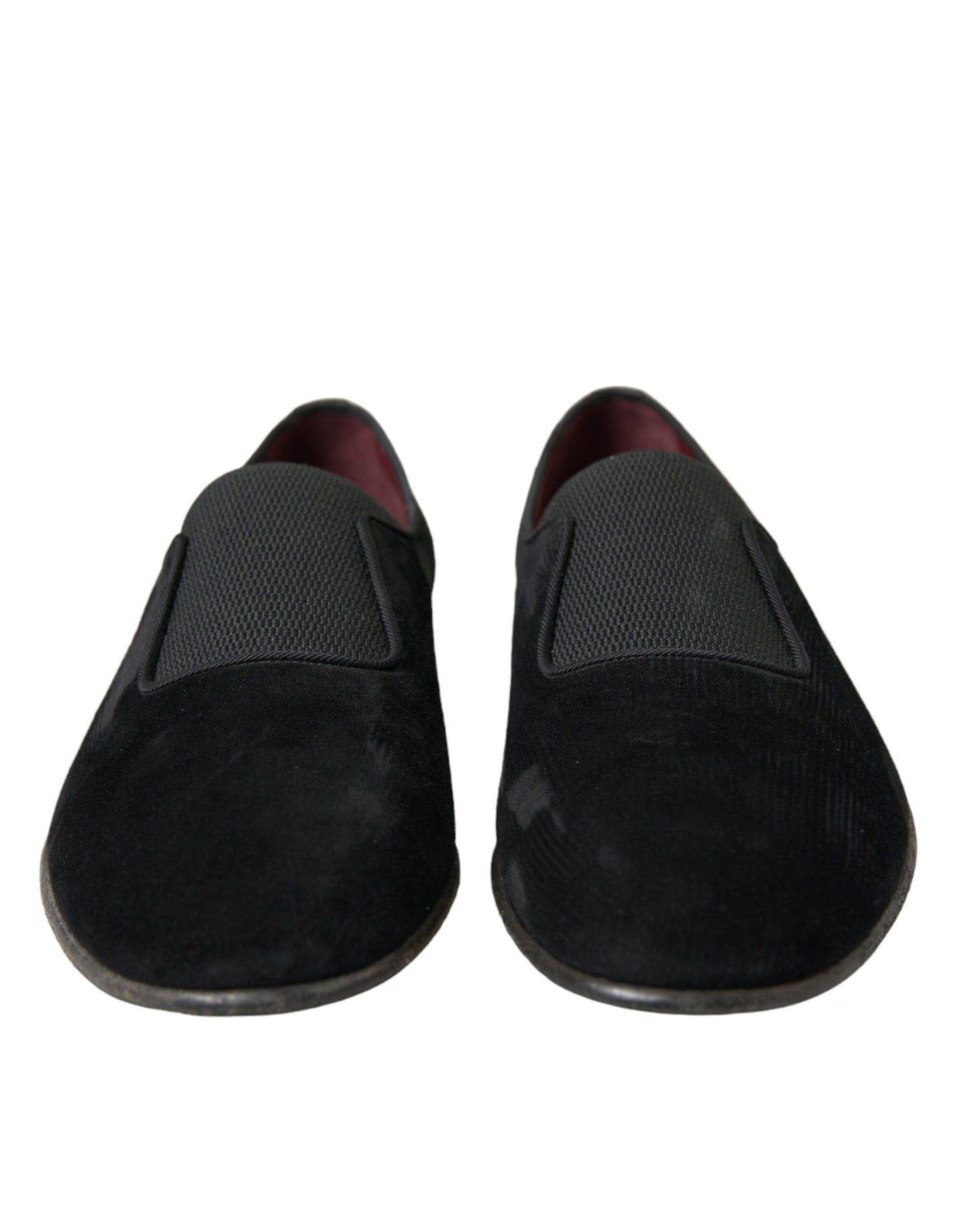 Mocassins en velours noir Dolce &amp; Gabbana pour le gentleman exigeant