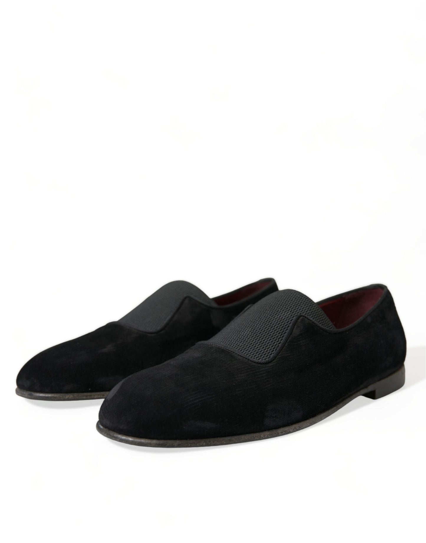 Mocassins en velours noir Dolce &amp; Gabbana pour le gentleman exigeant