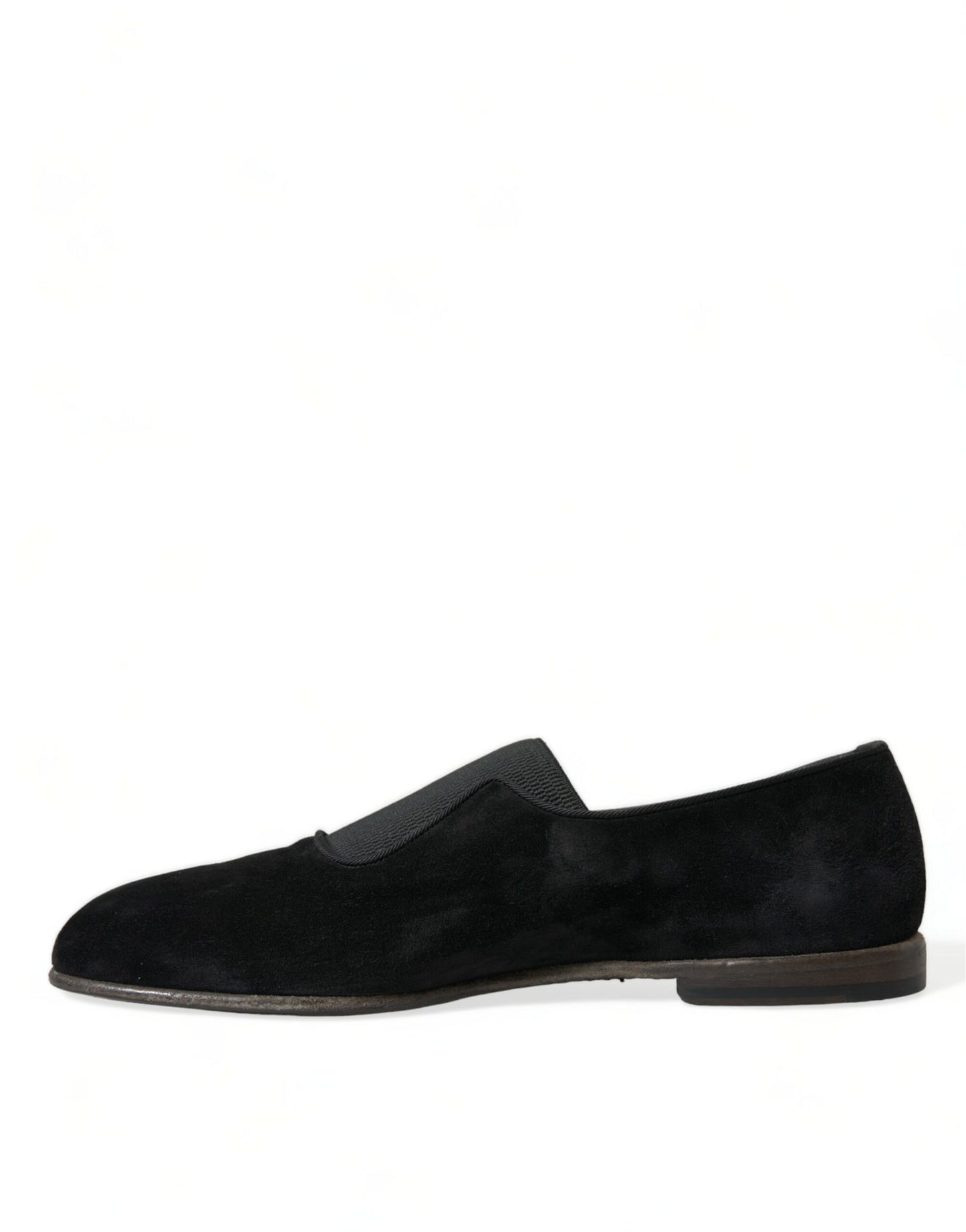 Mocassins en velours noir Dolce &amp; Gabbana pour le gentleman exigeant