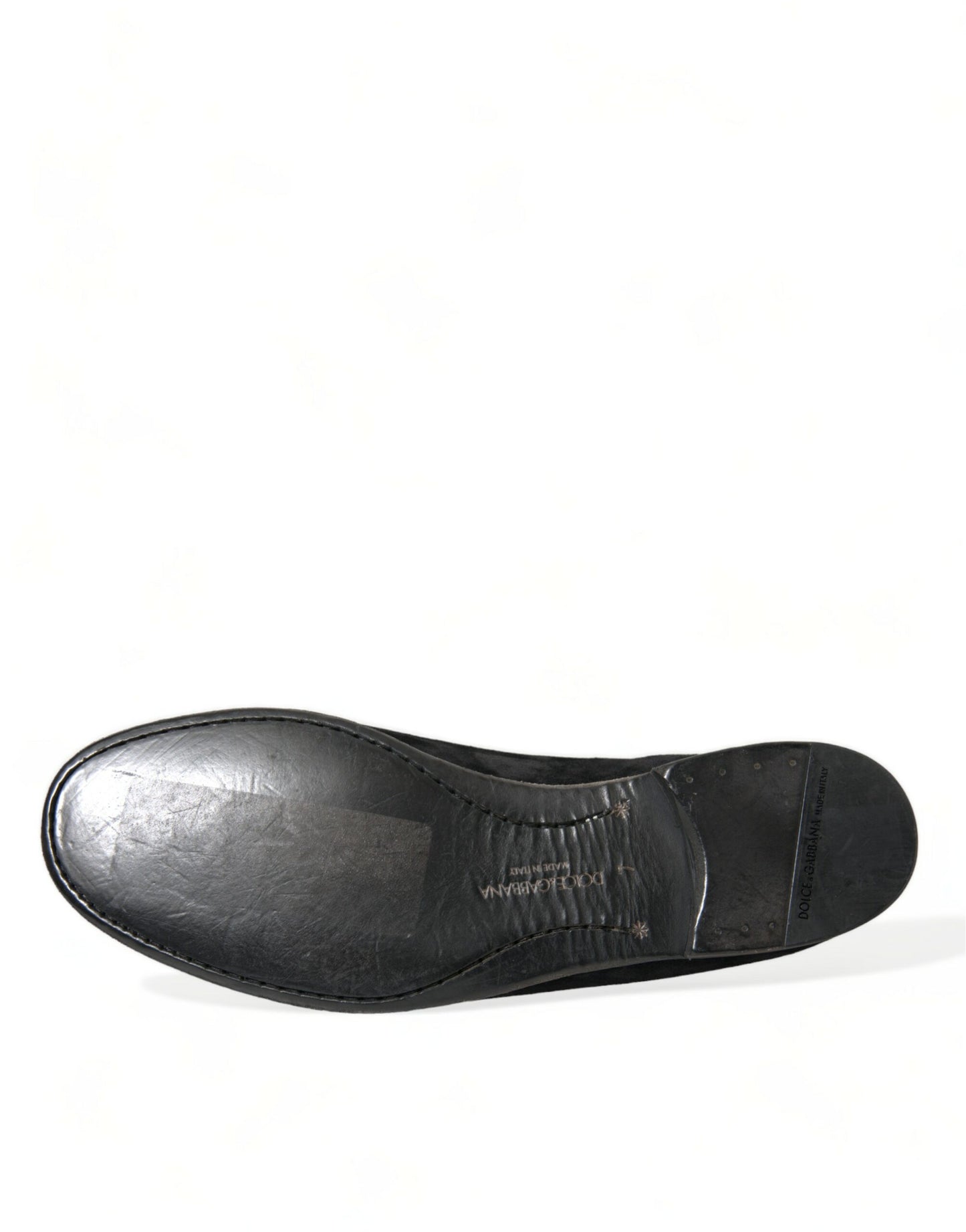 Mocassins en velours noir Dolce &amp; Gabbana pour le gentleman exigeant