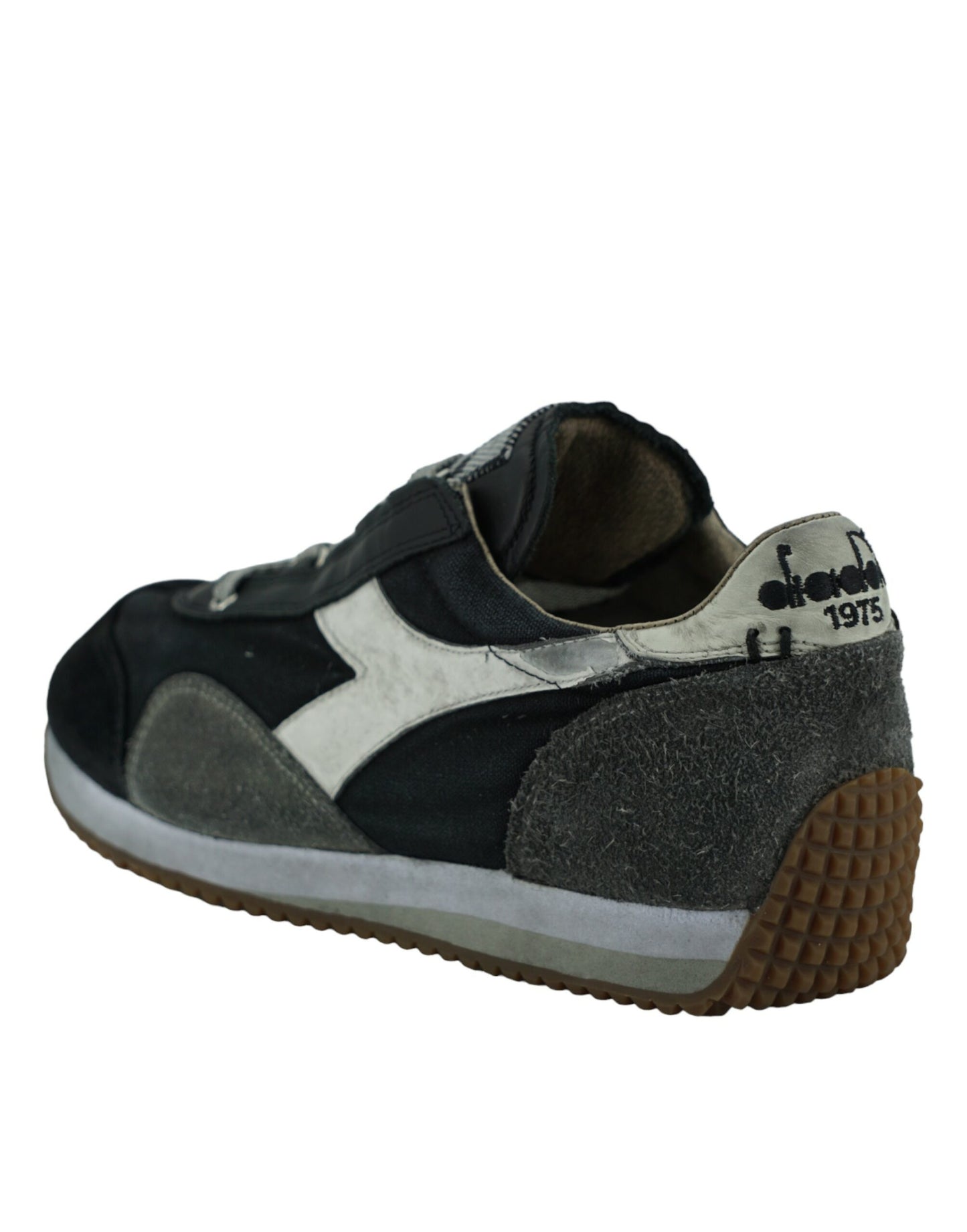 Zapatillas Diadora de cuero gris Equipe H Dirty Stone