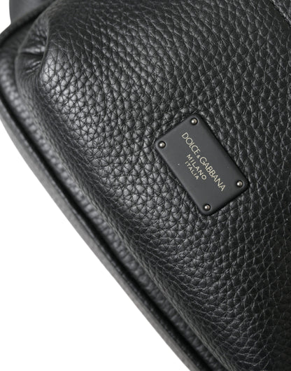 Dolce &amp; gabbana petit sac à dos en cuir de veau noir