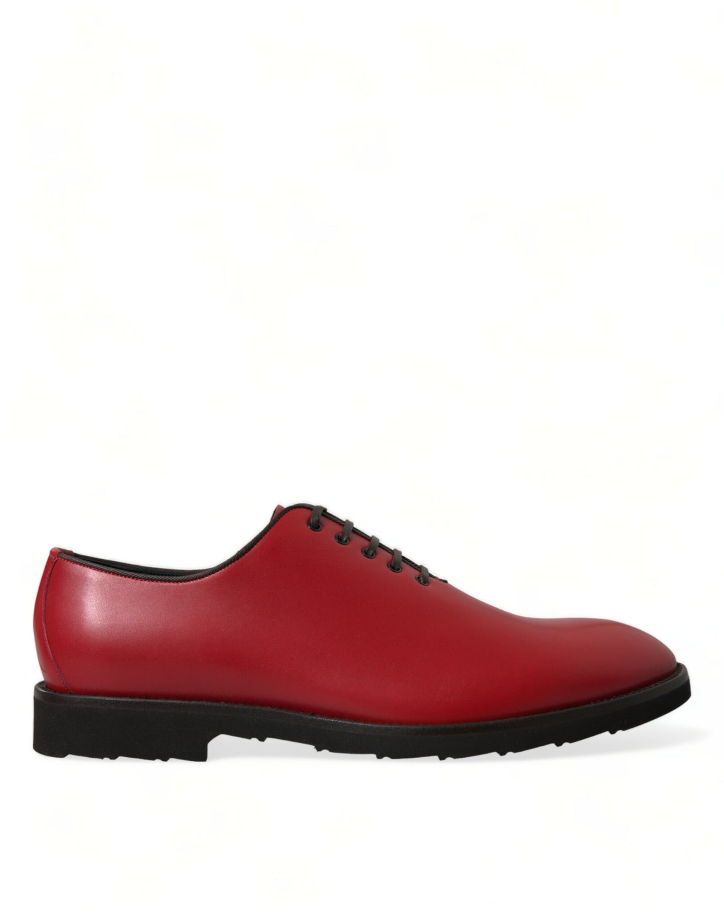 Chaussures habillées Oxford en cuir rouge Dolce &amp; Gabbana