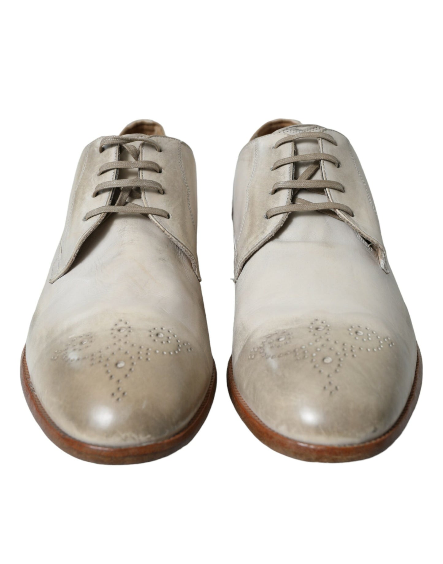 Derbies Dolce &amp; Gabbana en cuir de veau blanc