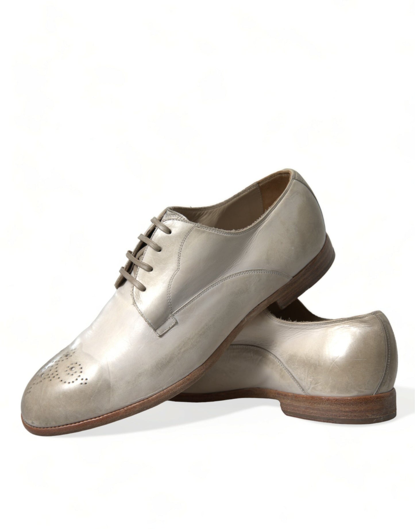 Derbies Dolce &amp; Gabbana en cuir de veau blanc